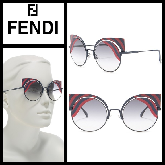 Fendi Accessories - FENDI 53mm Cat Eye Red Sunglasses NWT